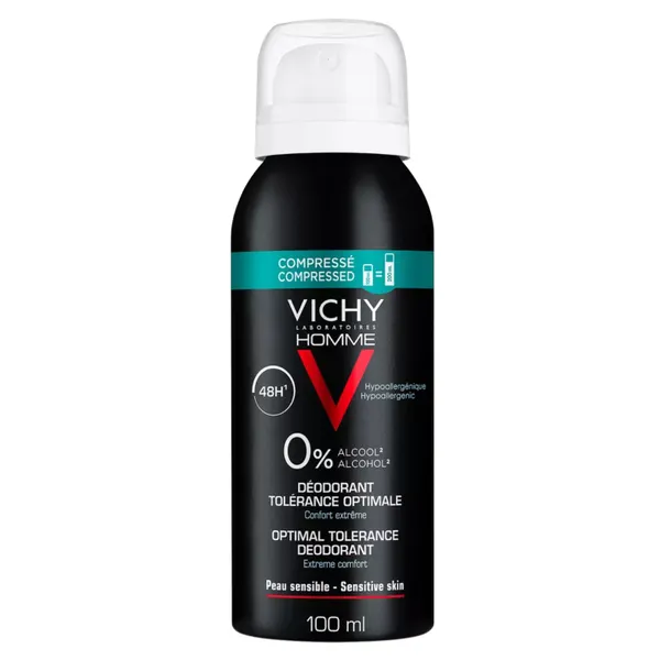 Vichy Homme 48HR Deodorant Sensitive Skin Spray 100ml