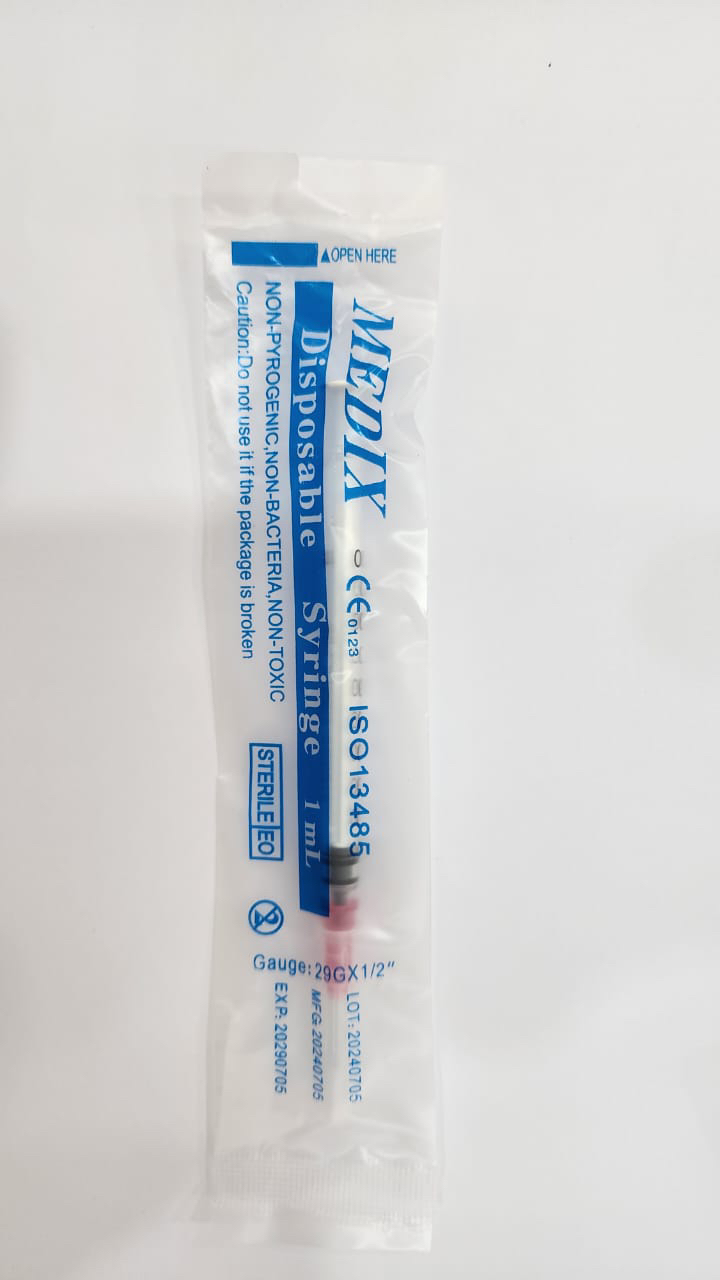 Medix Disposable Syringe 1Ml 10's