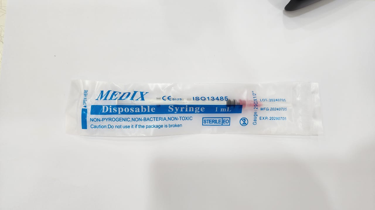 Medix Disposable Syringe 1Ml 10's