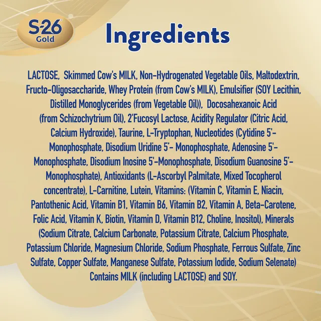 S-26 Gold Stage 4 3-6 Years Growing-Up Milk Formula, 800 G