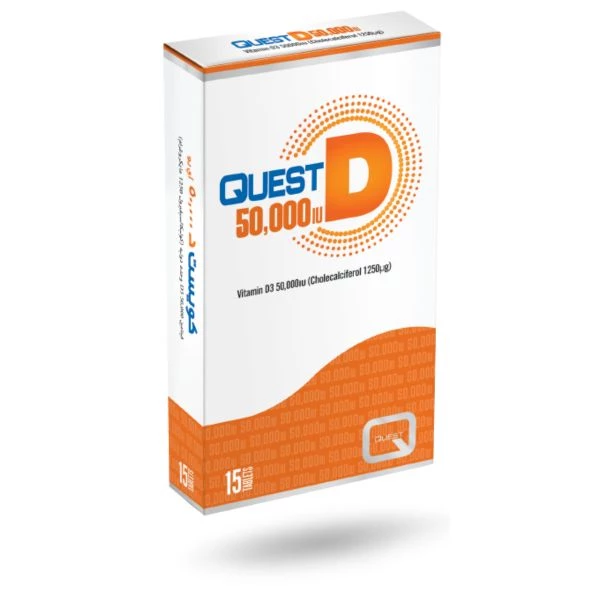 Quest D 50,000 IU Vitamin D3 15`S